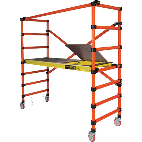 Mobile Work Scaffolding - Speedy Mobile Scaffolding, Fibreglass Frame, 79-1/2" D x 78" H Sécurité Médic