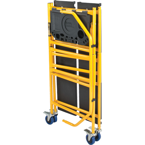 nsemble d'&eacute;chafaudage &agrave; montant de s&eacute;curit&eacute; & tablette pour outils de 4' Jobsite Series, Cadre Acier, 49-1/2" p x 57-3/4" h Sécurité Médic
