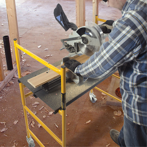 Jobsite Series 4' Basic Mini Scaffold Kit, Steel Frame, 41" D x 45-3/4" H Sécurité Médic