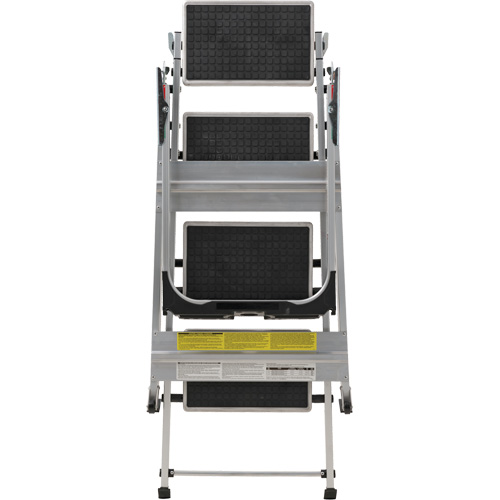 Tilt & Roll Step Stool Ladder, 4 Steps, 44.25" x 22.13" x 59" High Sécurité Médic