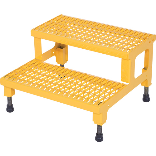 Plate-forme ajustable Step-Mate, 2 marche(s), 23-13/16" la x 22-7/8" lo x 15-1/4" h, Capacit&eacute; 500 lb Sécurité Médic