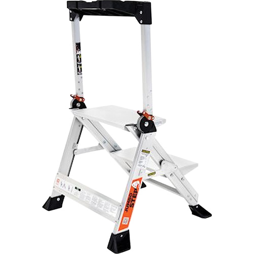 Jumbo Step Ladder, 1.5', Aluminum, 375 lbs. Capacity, Type 1AA Sécurité Médic