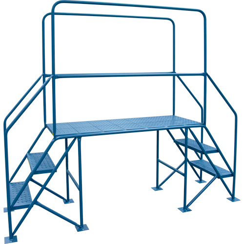 Crossover Ladder, 35-1/2" Overall Span, 31-1/2" H x 22" D, 22" Step Width Sécurité Médic