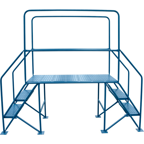 Crossover Ladder, 35-1/2" Overall Span, 31-1/2" H x 22" D, 22" Step Width Sécurité Médic