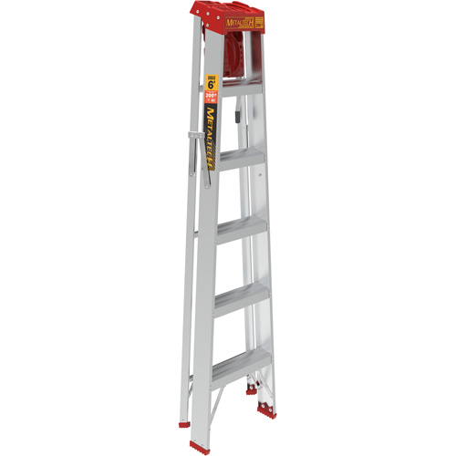 Step Ladder with Paint Tray, 6', Aluminum, 200 lbs. Capacity, Type 3 Sécurité Médic