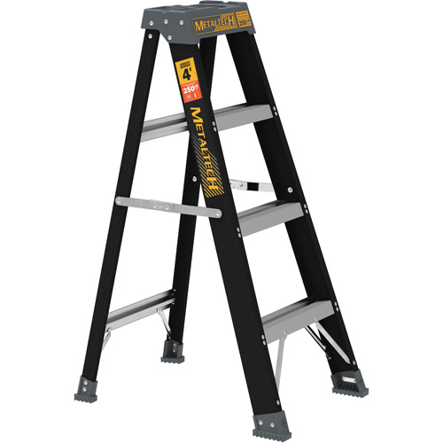Step Ladder, 4', Fibreglass, 250 lbs. Capacity, Type 1 Sécurité Médic