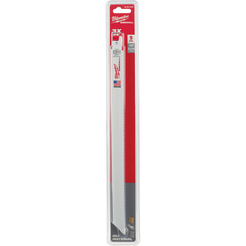 Sawzall&reg; Reciprocating Saw Blade, Bi-Metal, 10/14 TPI, 12" L Sécurité Médic