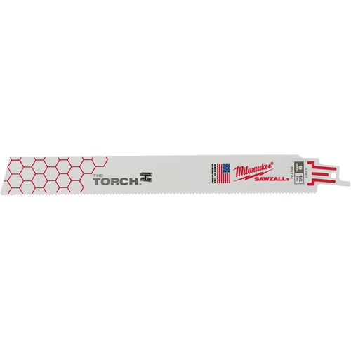 Lame The Torch Sawzall, Bim&eacute;tal, 14 Dents par pouce, 9" lo x 1" la Sécurité Médic