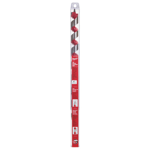 Longue m&egrave;che h&eacute;licoidale pour perceuse, Diam&egrave;tre de 1", Cannelure 15", Tige 7/16" hexagonal Sécurité Médic