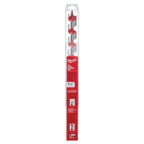 Ship Auger Drill Bit, 1-1/4" Diameter, 15" Flute, 7/16" Hex Shank Sécurité Médic