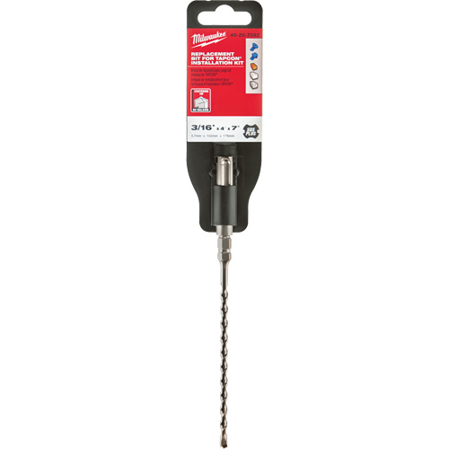 Foret de maçonnerie &agrave; deux cannelures, 3/16", Tige SDS-Plus, Carbure Sécurité Médic