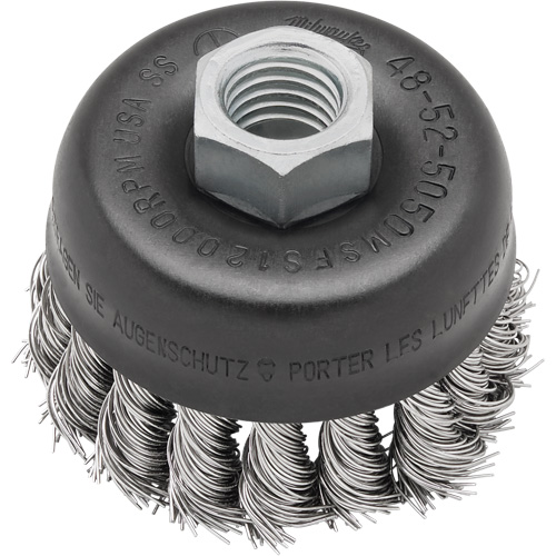 Carbon Steel Knotwire Cup Brush Sécurité Médic