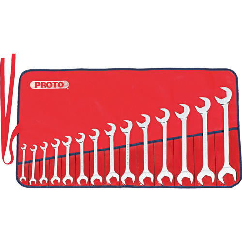 Full Polish Angle Wrench Set, Open-Ended, 14 Pieces, Imperial Sécurité Médic