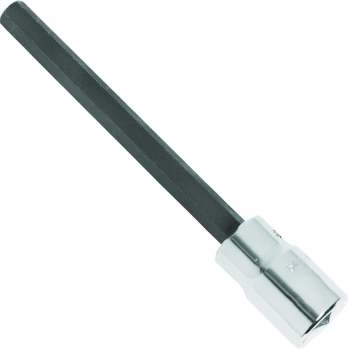 Extra-Long Bit Socket, Hex, 1/4" x 4-5/8" L, 1/2" Square Drive Drive Sécurité Médic