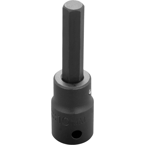 Socket Bit, Hex, 10 mm x 3-1/4" L, 1/2" Drive Sécurité Médic