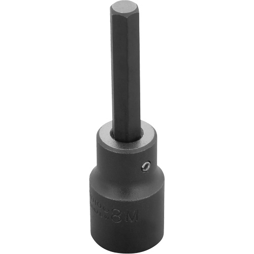 Socket Bit, Hex, 8 mm x 3-1/4" L, 1/2" Drive Sécurité Médic
