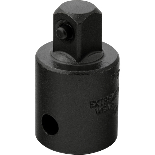 Socket Adapter, Impact, 1/2" Drive, 3/8" Socket, 1-7/16" L Sécurité Médic