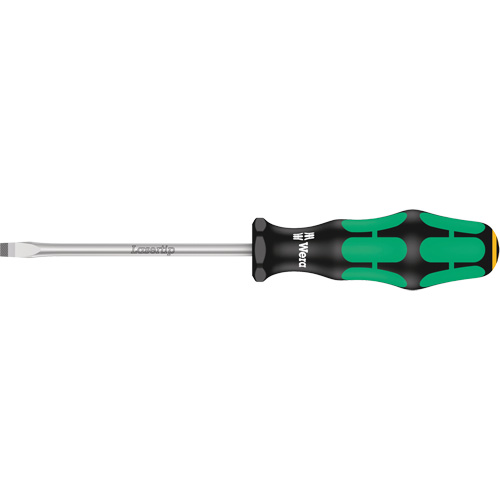 Tapered Slotted Screwdriver, 0.8 mm, 7-3/4" L, Plastic Handle Sécurité Médic