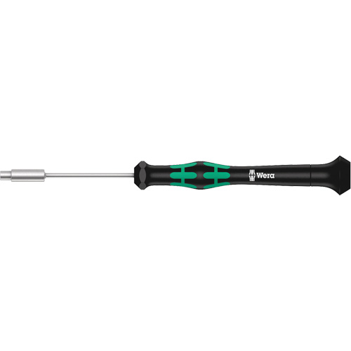 Micro-tournevis pour embouts, 7/64" prise, 6-3/16" lo, Non magn&eacute;tique Sécurité Médic