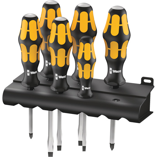 Series 900 Screwdriver set Chiseldriver & Rack, 6 Pcs. Sécurité Médic