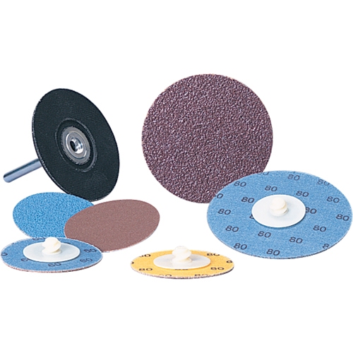Disque &agrave; changement rapide Standard Abrasives, 2" dia., Grain 36, Oxyde d'aluminium Sécurité Médic