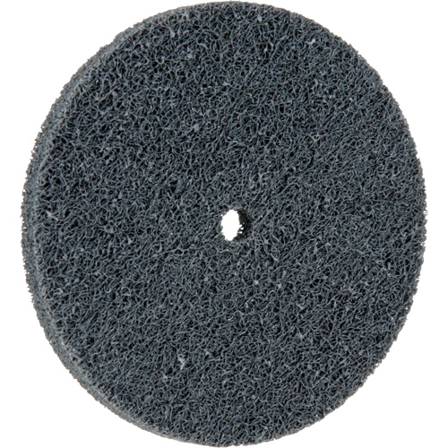 Meule homog&egrave;ne &agrave; faible densit&eacute; de s&eacute;rie 500 Standard Abrasives, 3" x 1/4", Arbre de 1/4", Grain de Fin, Carbure de silicium Sécurité Médic