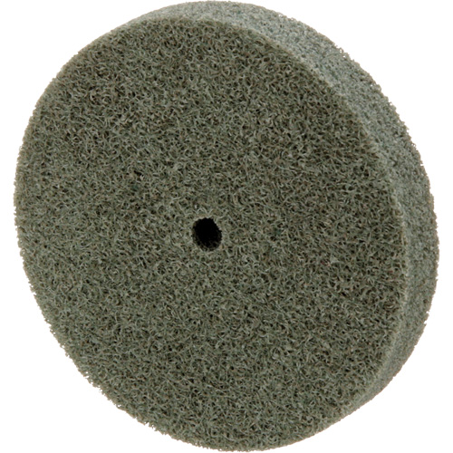 Meule homog&egrave;ne &agrave; faible densit&eacute; de s&eacute;rie 500 Standard Abrasives, 3" x 1/2", Arbre de 1/4", Grain de Moyen, Oxyde d'aluminium Sécurité Médic