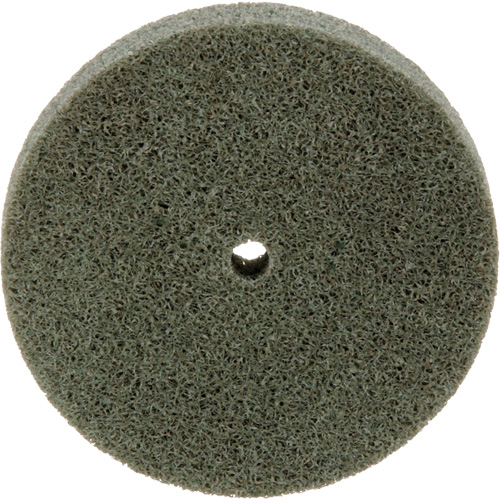 Meule homog&egrave;ne &agrave; faible densit&eacute; de s&eacute;rie 500 Standard Abrasives, 3" x 1/2", Arbre de 1/4", Grain de Moyen, Oxyde d'aluminium Sécurité Médic
