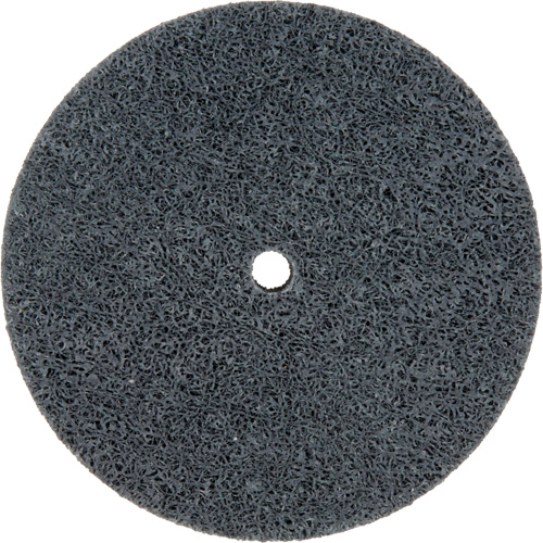 Meule homog&egrave;ne &agrave; faible densit&eacute; de s&eacute;rie 500 Standard Abrasives, 3" x 1/2", Arbre de 1/4", Grain de Fin, Carbure de silicium Sécurité Médic