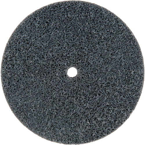 Meule homog&egrave;ne &agrave; faible densit&eacute; de s&eacute;rie 500 Standard Abrasives, 3" x 1/2", Arbre de 1/4", Grain de Fin, Carbure de silicium Sécurité Médic
