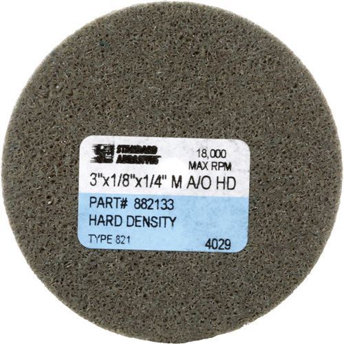 Disque unitaris&eacute; Standard Abrasives, 3" x 1/8", Arbre de 1/4", Grain de Moyen, Oxyde d'aluminium Sécurité Médic