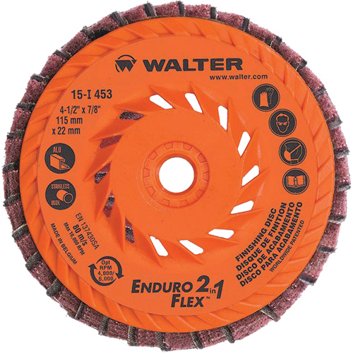 Enduro-Flex 2-in-1 Flap Disc, 4-1/2" x 5/8"-11, 80 Grit, Ceramic Sécurité Médic