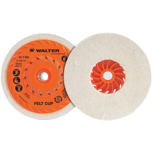Cup Polishing Disc, 5" Dia. Sécurité Médic