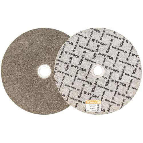 Disque de finition Blendex U, 6" dia., Grain 6AM, Carbure de silicium Sécurité Médic