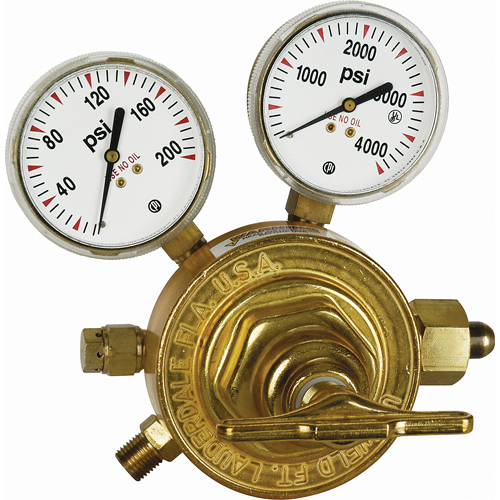Heavy-Duty Single Stage Regulator, Oxygen, CGA540 Inlet Sécurité Médic