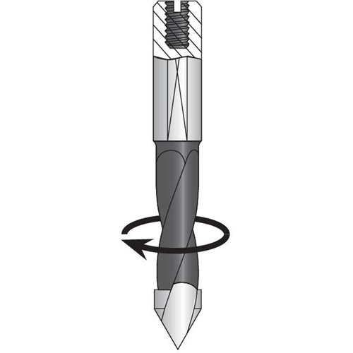 Through-Hole Carbide Tipped Drill, 1/4" Diameter Sécurité Médic