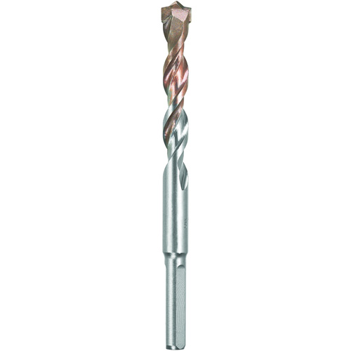 Foret &agrave; 4 cannelures pour marteau &agrave; percussion, 1/2", Tige 3 m&eacute;plats, Carbure Sécurité Médic