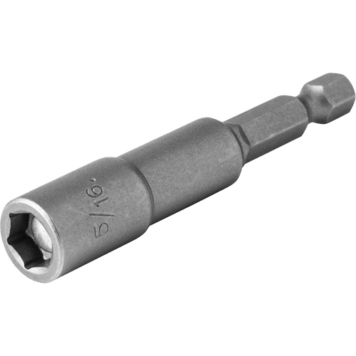 Nut Driver, 5/16" Tip, 1/4" Drive, 2-9/16" L, Magnetic Sécurité Médic