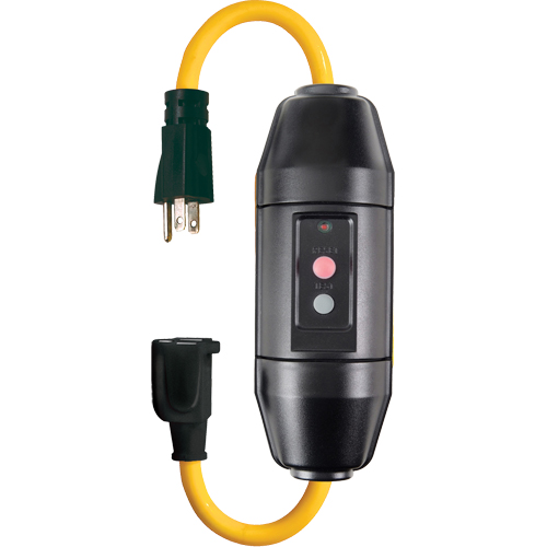 In-Line GFCI Cord Sets, 120 V, 20 A, 1-1/5' Cord Sécurité Médic