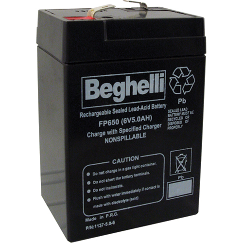 Sealed Lead Acid Batteries, 6 V, 5 Ah Sécurité Médic