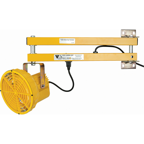 Lampes pour les quais, Bras 24", 50 W, Ampoule Sodium haute pression, Polycarbonate Sécurité Médic