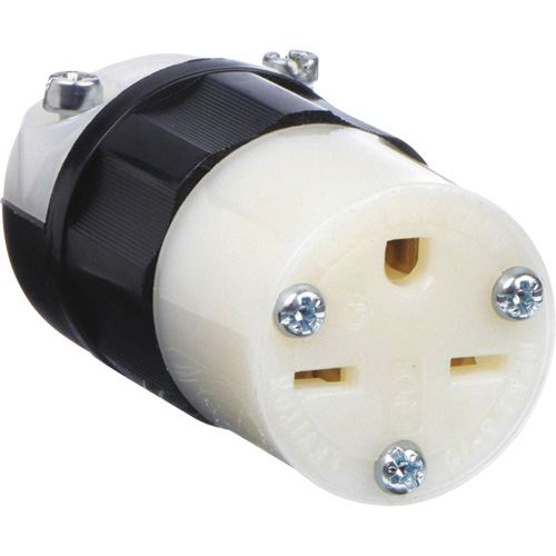 Grounding Straight Blade Connector, 6-15R, Nylon Sécurité Médic