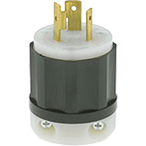 2-Pole 3-Wire Grounding Locking Plug, Nylon, 20 Amps, 250 V, L6-20P Sécurité Médic