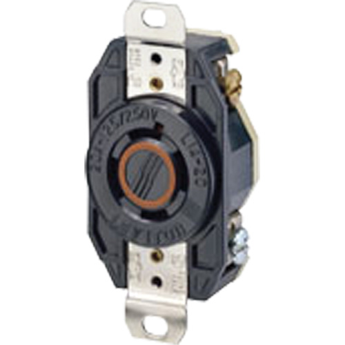 Single Flush 3-Pole 4-Wire Grounding Receptacle Sécurité Médic