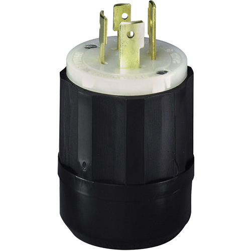 3-Pole 4-Wire Grounding Locking Plug, Nylon, 20 Amps, 250 V, L15-20P Sécurité Médic