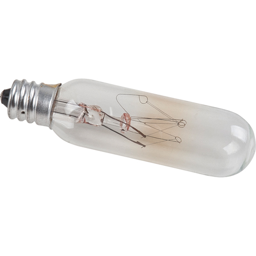AMPOULE,INCAND.T6,CLAIRECANDELABLRE,15W,145V,1/P Sécurité Médic