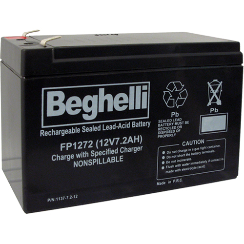 Sealed Lead Acid Batteries, 12 V, 7.2 Ah Sécurité Médic