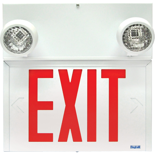 Stella Combination Signs - Exit, LED, Hardwired, 12-1/8" L x 12-1/2" W, English Sécurité Médic