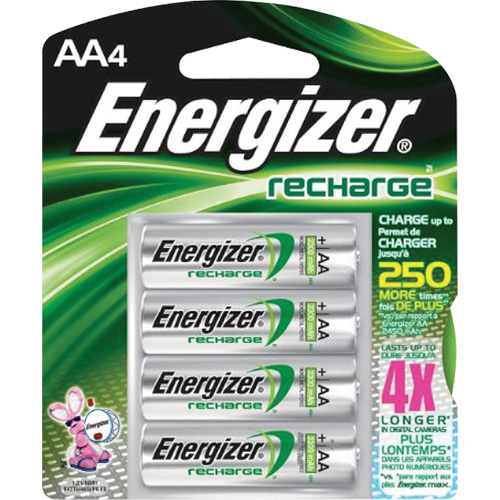 Piles rechargeables NiMH, AA, 1,2 V Sécurité Médic