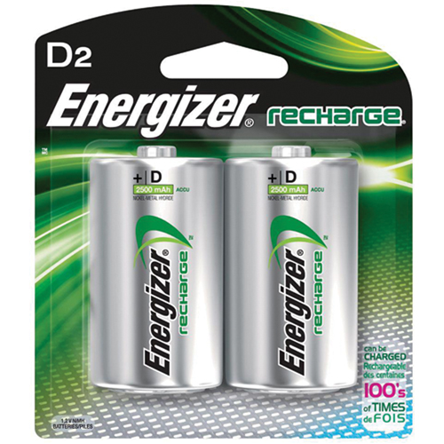 Rechargeable NiMH Batteries, D, 1.2 V Sécurité Médic